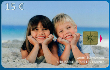 Carte de borne téléphonique publique